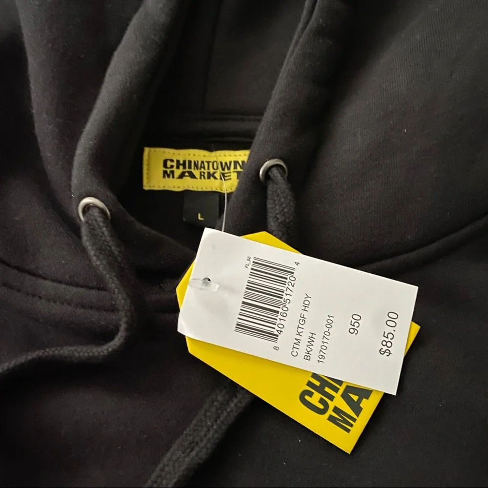 Chinatown Market - Keeping the Game Fresh Black Basketball Cherries Hoodie | NEW - Picture 3 of 4